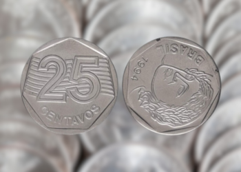 Existem alguns modelos de moedas de 25 centavos que podem chegar a valer milhares de reais. Conheça essas moedas raras!