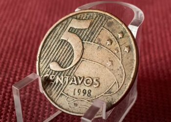 Moeda de 5 centavos ano 1998 é rara e CLÁSSICA!