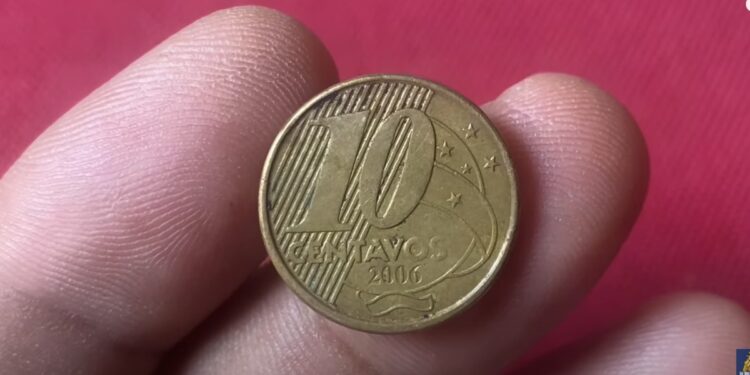 Caçada: saiba quanto vale a moeda de 10 centavos 2006!
