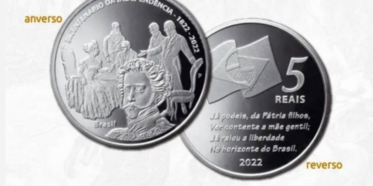 Banco Central lança nova remessa de Moeda de R$ 5 comemorativa; Saiba como adquirir