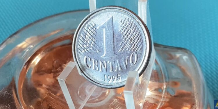 Surpreendente: moeda de 1 centavo 1995 tem alto valor!