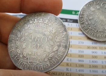 Descubra a moeda de 960 réis de 1819 que vale o valor de um carro 0 km!