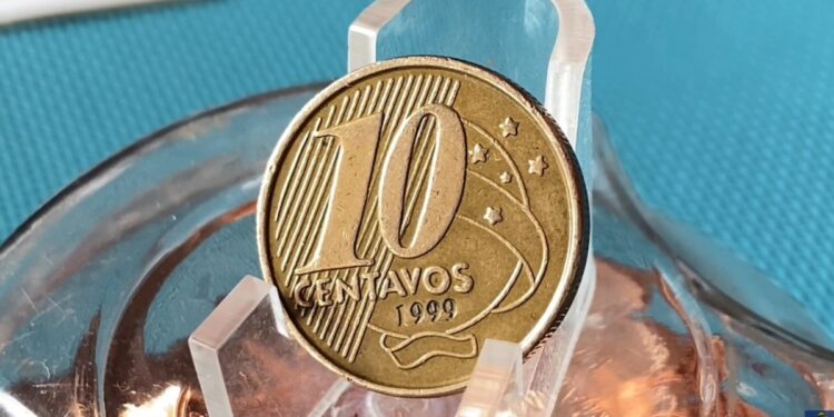 Incrível moeda de 10 centavos 1999 pode valer até R$ 2.000!