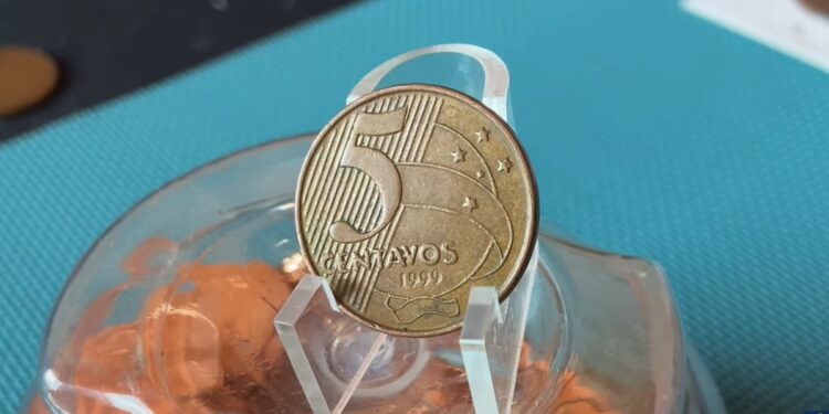 Incrível: moeda de 5 centavos 1999 vale até R$ 500!