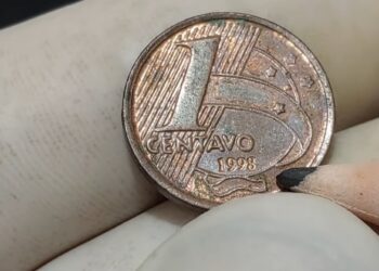 Moeda de 1 centavo 1998 com P vale 150 mil vezes mais!