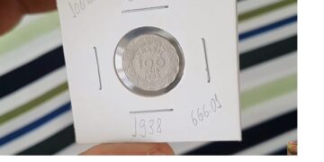 Incrível moeda de 100 réis 1938 vale quase um salário mínimo!