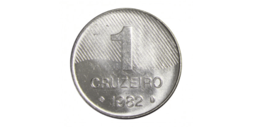 Moeda de 1 cruzeiro de 1980 com erro raro pode valer mais de R$ 3000.