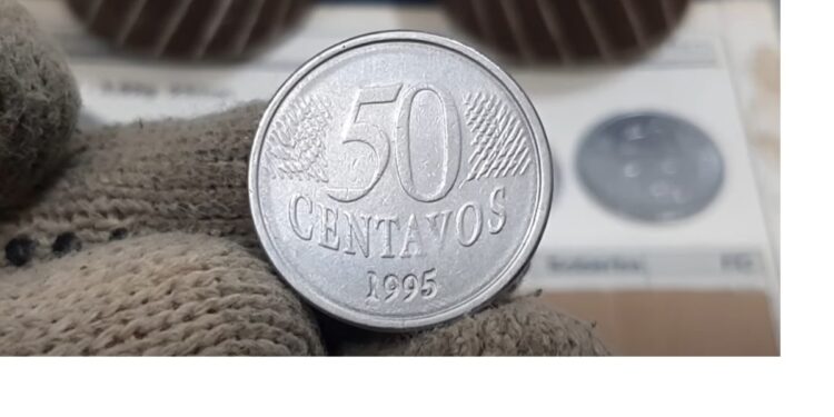 Incrível: descubra quanto pode ganhar com a moeda rara de 50 centavos 1995!