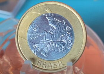 Moeda 1 real Judô Rio 2016.