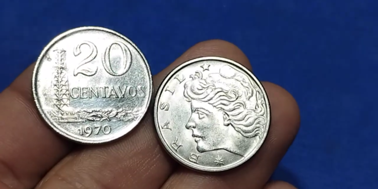 Moeda 20 centavos 1970