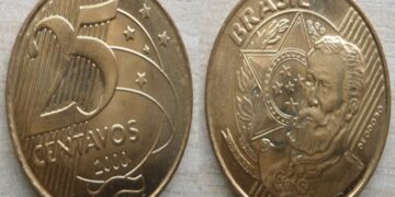 Moeda 25 centavos 2000
