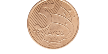 Moedas de 5 centavos de 1999, 2000 e 2008 tornam-se raridades valiosas no Brasil.
