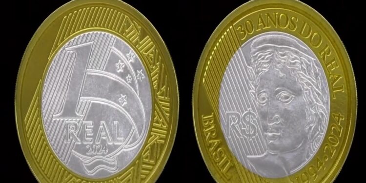 Moeda 30 anos do real