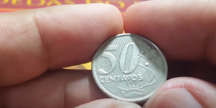Moeda 50 centavos 1998