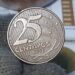 Moeda 25 centavos 2003 com reverso invertido