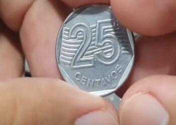 Moeda 25 centavos 1995