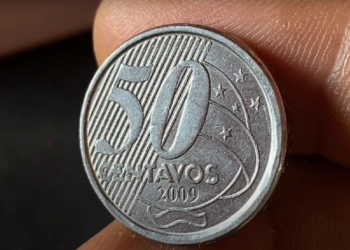 Raridade no Mercado Numismático: A Moeda de 50 Centavos de 2009 com Defeito de Cunho Quebrado