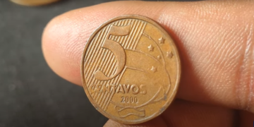 Erro de Cunhagem Raro Faz Moeda de 5 Centavos de 2000 Valer Até 150 Reais
