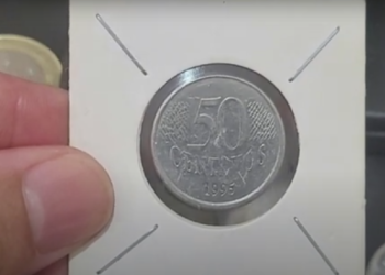 moeda de 50 centavos de 1995
