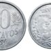 Moeda de 10 centavos de 1994 com erro de cunhagem raro, mostrando o rosto invertido