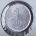 Moeda de 1 Cruzeiro FAO de 1985 em detalhe