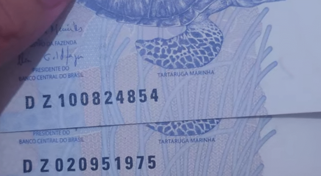 Cédulas raras de 2 reais série DZ que podem valer alto no mercado de colecionadores