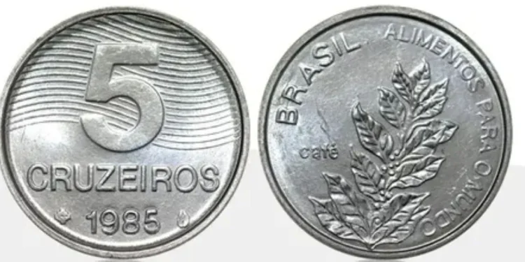 Moeda de 5 Cruzeiros de 1985 pode valer até R$ 700: saiba reconhecer e vender a sua