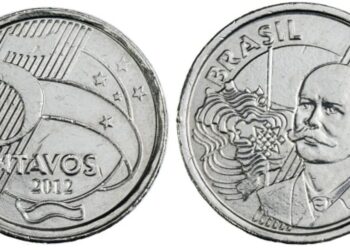 Moeda de 50 centavos 2012 com erro raro pode render até R$ 1.850; veja como identificar