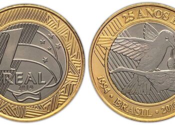 Moeda de 1 real dos 25 anos do Plano Real: por que algumas peças valem até R$ 500?