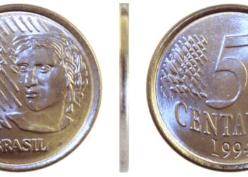 Moeda de 5 centavos de 1994: o pequeno erro que pode render mais de R$ 100