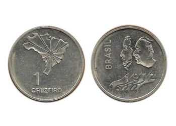 Moeda de 1 Cruzeiro 1972: o erro discreto que pode render até R$ 700