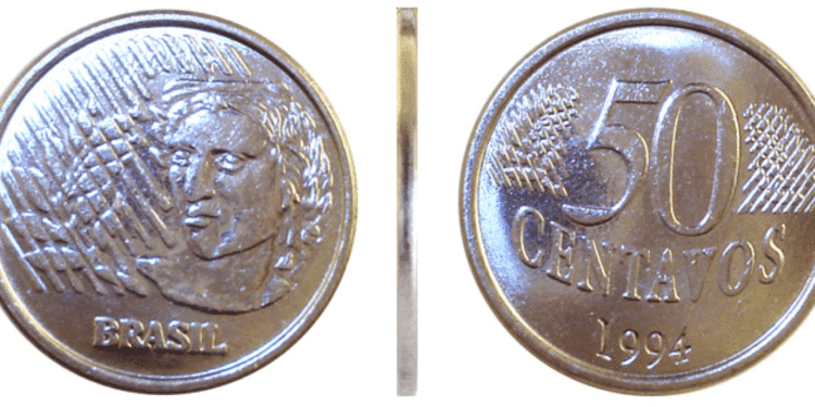 Moeda de 50 centavos de 1994: o erro oculto que pode valer até R$ 500
