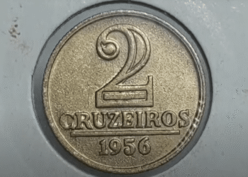 Moeda de 2 Cruzeiros 1956: quanto vale e como identificar a peça que pode render centenas de reais