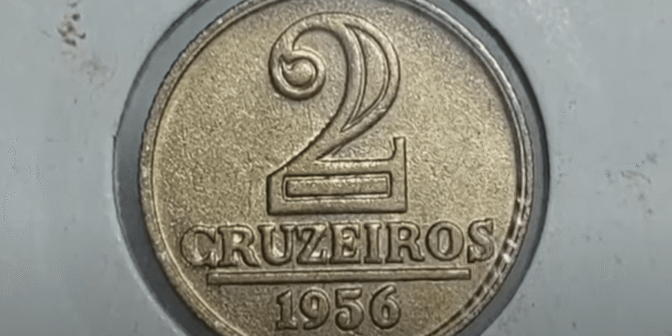 Moeda de 2 Cruzeiros 1956: quanto vale e como identificar a peça que pode render centenas de reais