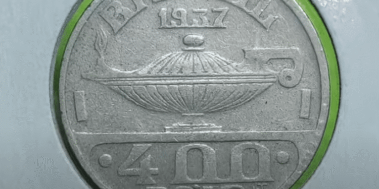 Moeda de 400 réis 1937: descubra se o reverso invertido rende até R$ 100