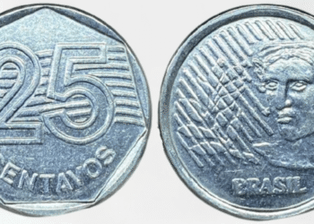 Moeda híbrida de 25 centavos: o erro de cunhagem que pode turbinar seu orçamento
