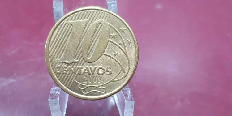 Moeda de 10 centavos de 2009 com erro de cunhagem: veja por que ela pode valer ouro em 2026
