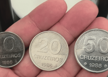 Moedas de 10, 20 e 50 Cruzeiros de 1986: será que você tem R$ 330 no fundo da gaveta?