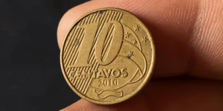 Quebradinho no cunho: como a moeda de 10 centavos de 2010 pode valer até R$ 60!