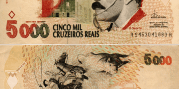 Tem uma cédula de 5.000 Cruzeiros Reais? Ela pode valer até R$ 2,7 mil