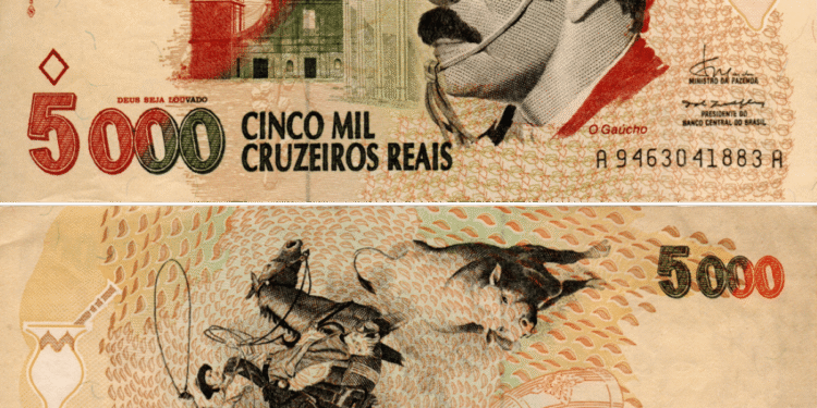 Tem uma cédula de 5.000 Cruzeiros Reais? Ela pode valer até R$ 2,7 mil
