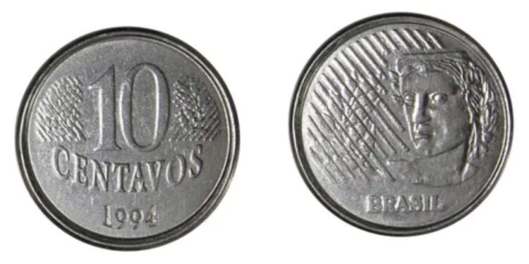 Moeda de 10 Centavos de 1994 com Erro de Data Pode Valer R$ 100 no Seu Bolso