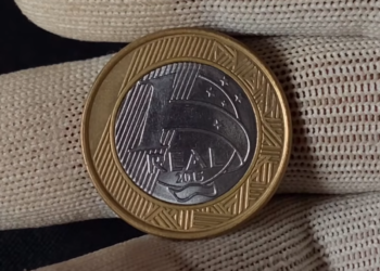 Moeda de 1 Real com Erro Olímpico: veja por que vale até R$ 40