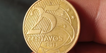 A moeda de 25 centavos de 2013 que pode valer até R$ 300: veja se você tem uma!