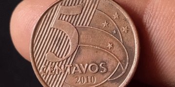 Moeda de 5 centavos pode valer R$ 400: descubra se você tem uma fortuna no bolso
