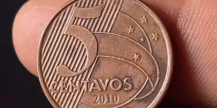 Moeda de 5 centavos pode valer R$ 400: descubra se você tem uma fortuna no bolso