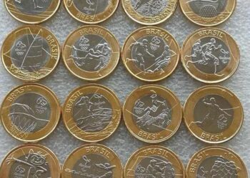 Moedas de 1 real das Olimpíadas: descubra como um simples troco pode render até R$ 900