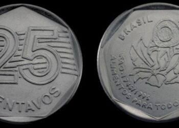Moeda de 25 centavos FAO: descubra se a sua pode render até R$ 3.500