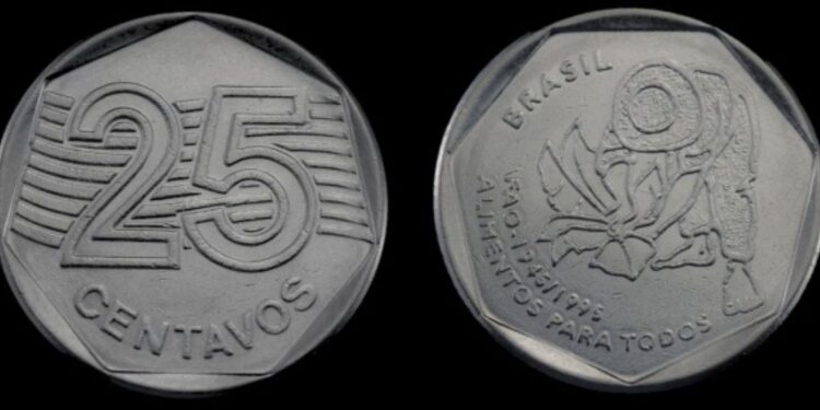 Moeda de 25 centavos FAO: descubra se a sua pode render até R$ 3.500