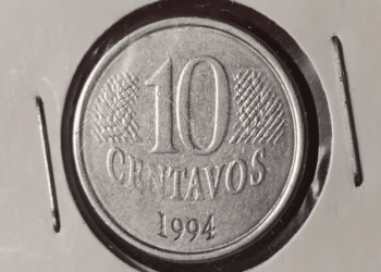Moeda de 10 Centavos de 1994: saiba por que o erro de reverso horizontal pode render centenas de reais
